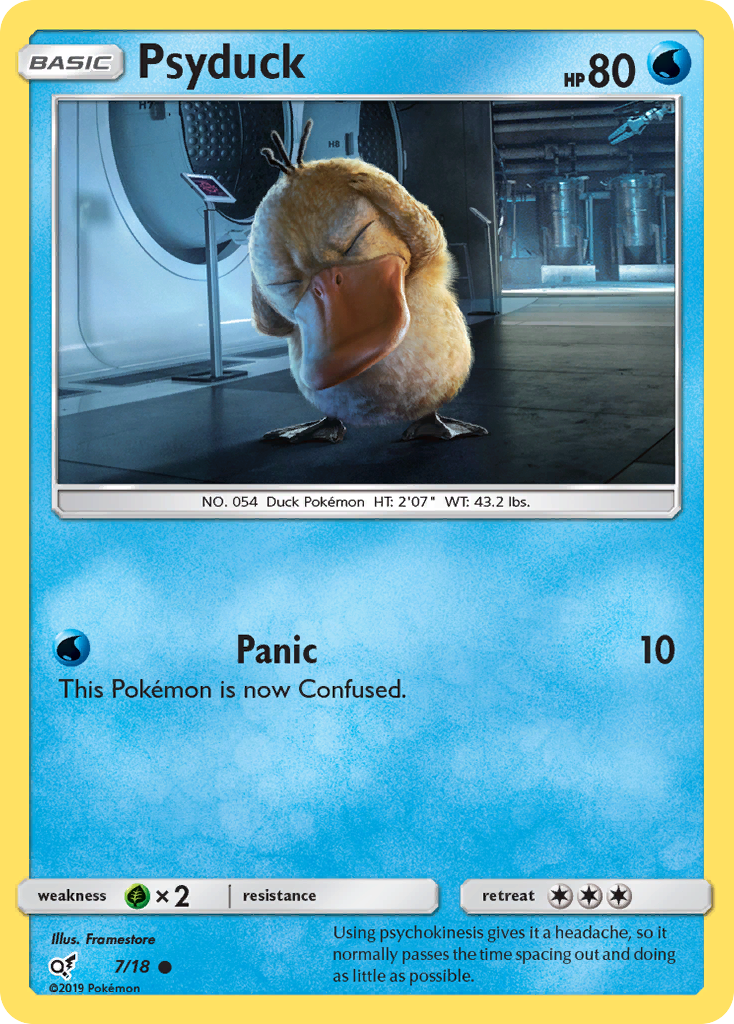 Detective Pikachu Psyduck #7/18